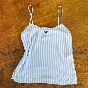 Forever 21 Blue and White Striped Camisole Size S